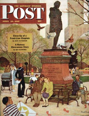 4/28/194 5 Schaeffer, Mead --- Romance Under Shakespeare's Statue