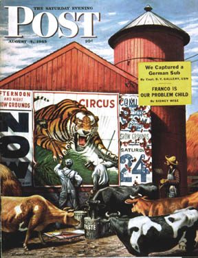 SEP450804.jpg 8/4/194 5 Dohanos, Stevan --- Barnside Circus Poster - Image 1