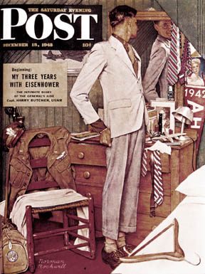 12/15/1945 5 Rockwell, Norman — “Imperfect Fit”(stain bottom of page)