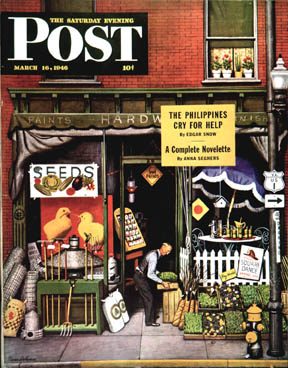 3/16/194 6 Dohanos, Stevan --- Hardware Store at Springtime