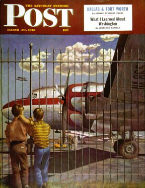 3/30/194 6 Atherton, John --- Boys at Airport
