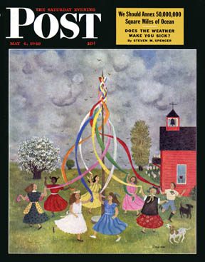SEP460504.jpg 5/4/194 6 Lee, Doris --- Schoolyard Maypole Dance - Image 1