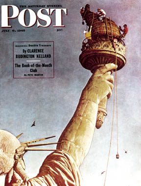 7/6/194 6 Rockwell, Norman --- "Working on the Statue of Liberty"