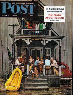 7/31/194 8 Dohanos, Stevan --- Rainy Day at Beach Rental