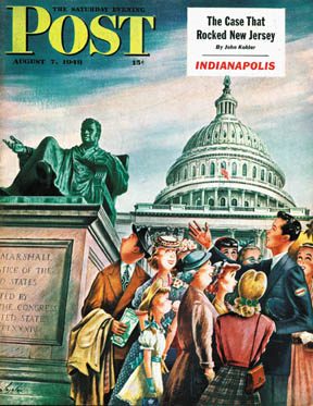 8/7/194 8 Alajalov, Constantin --- Tourists in Washington D. C.