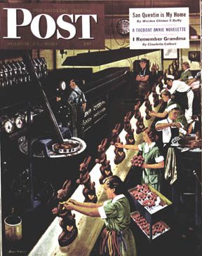 3/25/195 0 Dohanos, Stevan --- Chocolate Easter Bunnies