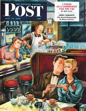 7/15/195 0 Alajalov, Constantin --- Diner Engagement