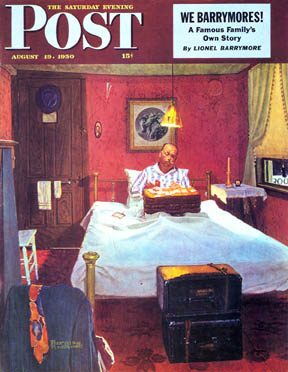 8/19/195 0 Rockwell, Norman --- "Solitaire"