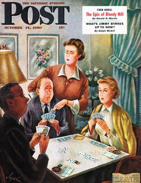10/14/1950 0 Alajalov, Constantin — Bridge Game