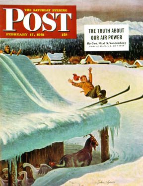 SEP510217.jpg 2/17/195 1 Clymer, John --- Barn Skiing - Image 1