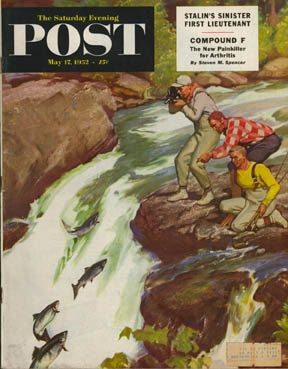 SEP520517.jpg 5/17/195 2 Schaeffer, Mead --- Salmon Running Upstream - Image 1