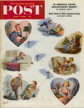 6/7/195 2 Alajalov, Constantin --- Telephone Party Line