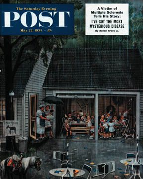 5/22/195 4 Dohanos, Stevan --- Rain-out Birthday Party