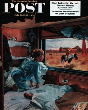 7/24/195 4 Hughes, George --- Train Window on the West