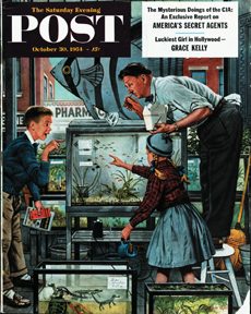 10/30/1954 4 Dohanos, Stevan — Fish Aquarium