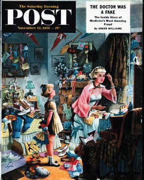 11/13/1954 4 Alajalov, Constantin — Getting Ready for a Date