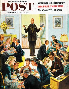 2/23/195 7 Alajalov, Constantin --- Dinner Buffet