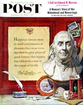 1/18/195 8 Meltzoff, Stanley --- Benjamin Franklin - bust and quote
