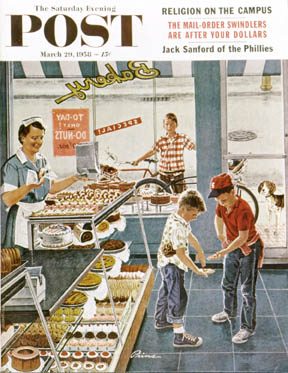 SEP580329.jpg 3/29/195 8 Prins, Ben Kimberly --- Doughnuts for Loose Change - Image 1