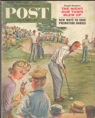 7/2/196 0 Alajalov, Constantin --- Distracted Pro Golfer