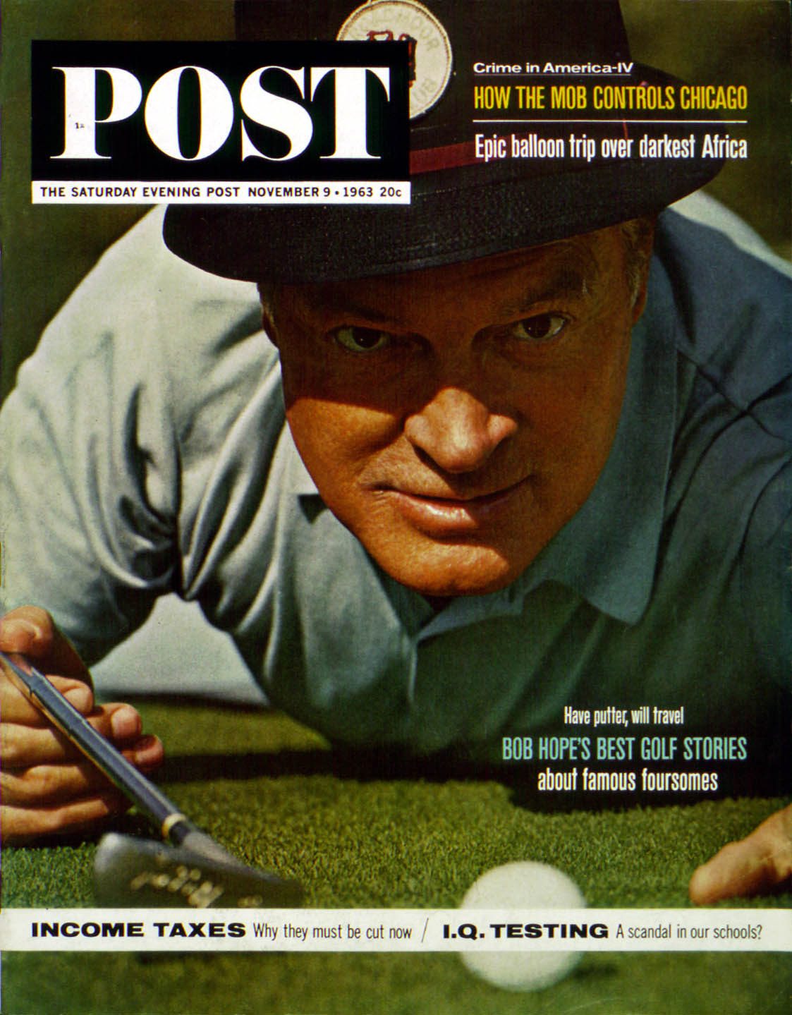 SEP631109.jpg 11/9/196 3 Unknown --- Bob Hope Makes the Put - Image 1