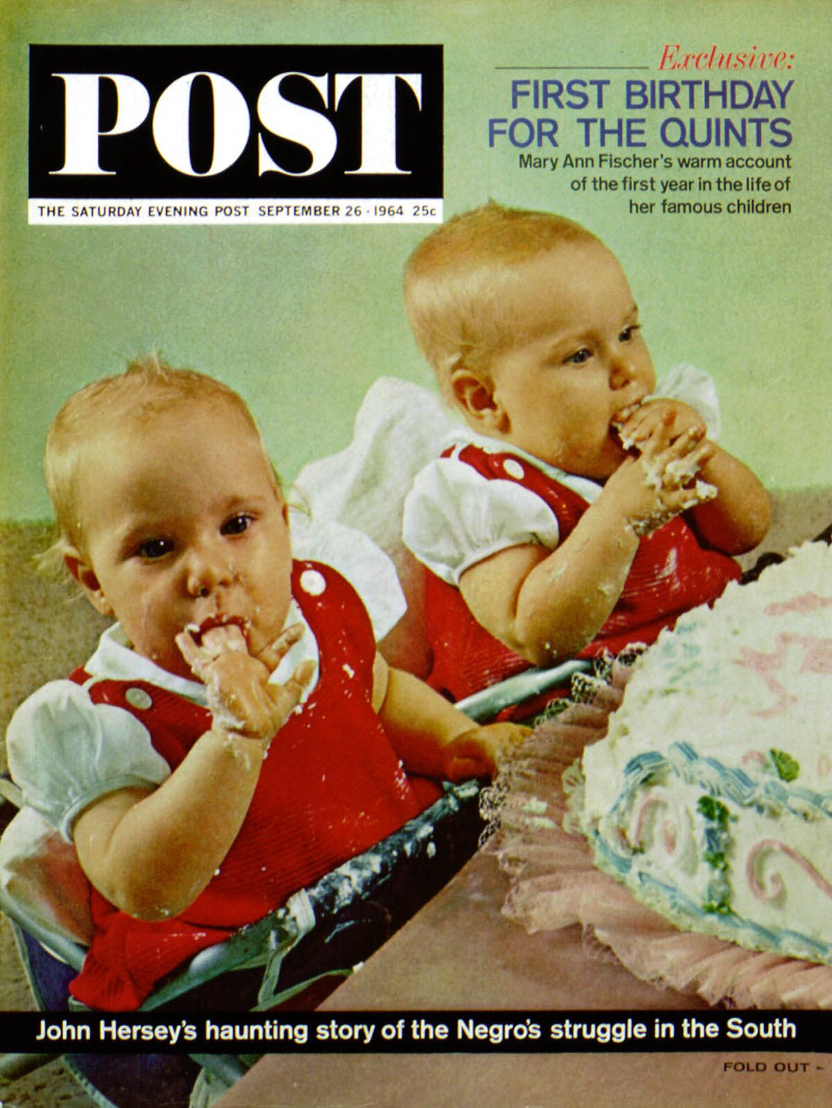 SEP640926.jpg 9/26/196 4 Zimmerman, John --- Fischer Quints at One Year - Image 1