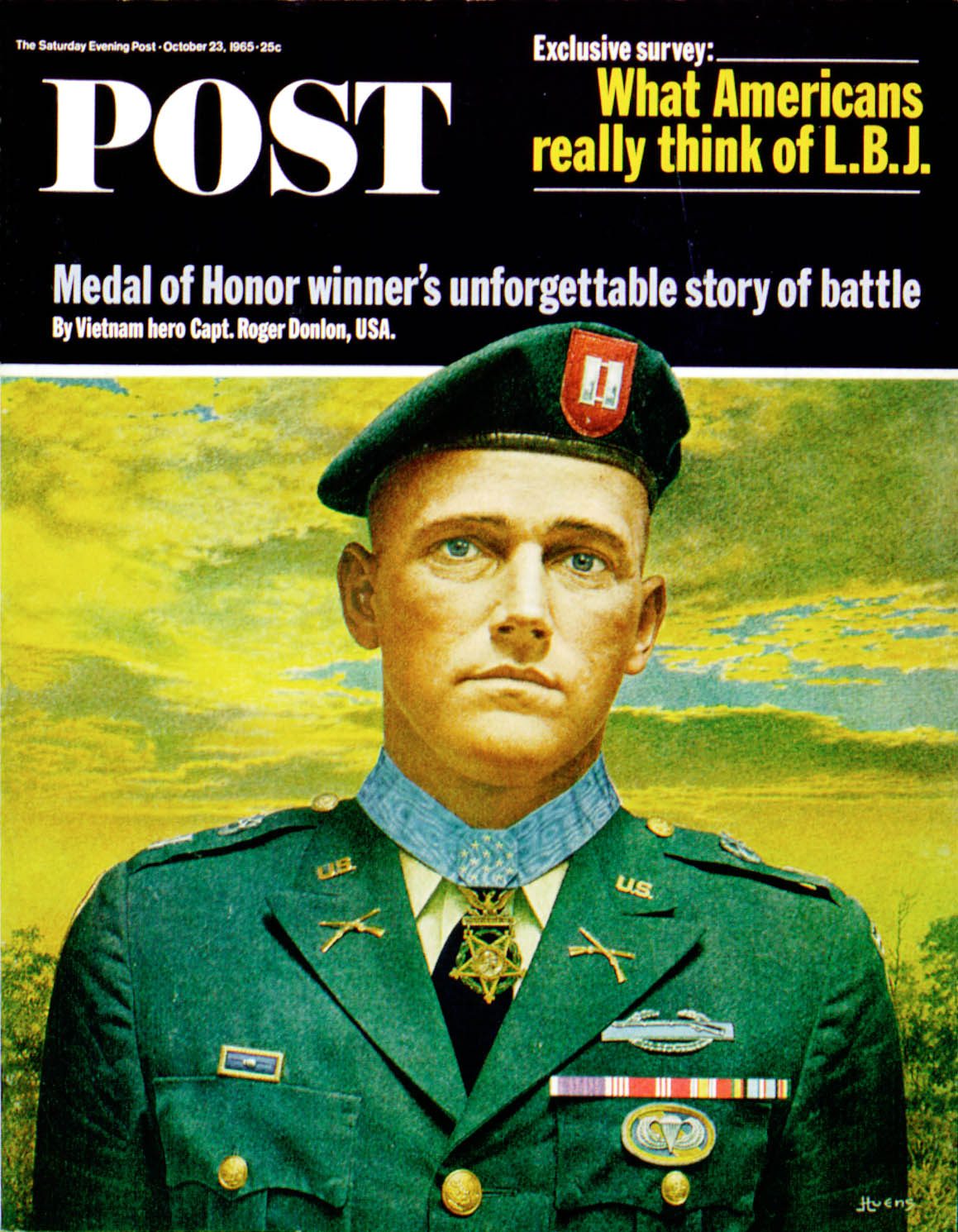 10/23/1965 5 Huens, Jean L. — Green Beret Capt. Roger Donlon