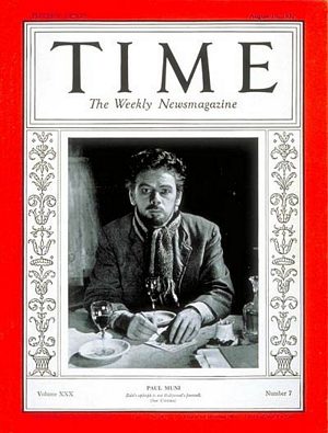 8/16/193 7 Paul Muni
