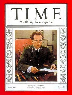 11/22/1937 7 King Leopold III