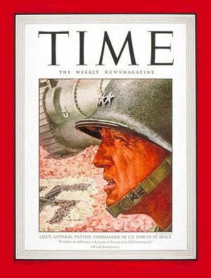 TIME430726.jpg 7/26/1943 Lt. Gen. George Patton - Image 1