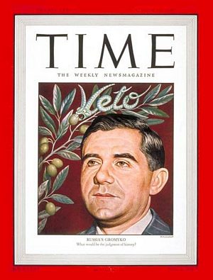 TIME470818.jpg 8/18/1947 Andrei A. Gromyko - Image 1