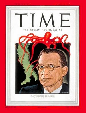 4/19/1948 Alcide de Gasperi