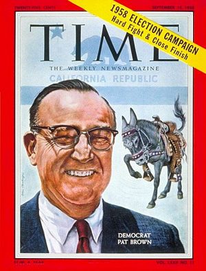TIME580915.jpg 9/15/1958 Edmund G. Brown - Image 1