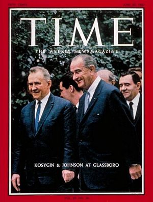 6/30/1967 Laeksi Kosygin and Ludon B. Johnson
