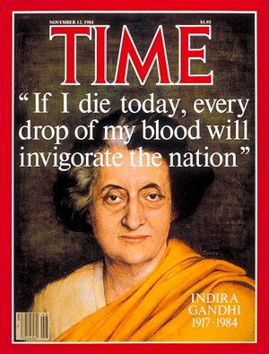 TIME841112.jpg 11/12/1984 Indira Gandhi - Image 1