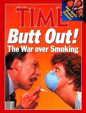 TIME880418.jpg 4/18/1988 Butt Out Smoking - Image 1