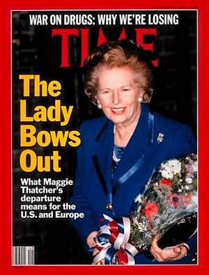TIME901203.jpg 12/3/1990 The Lady Bows Out - Image 1