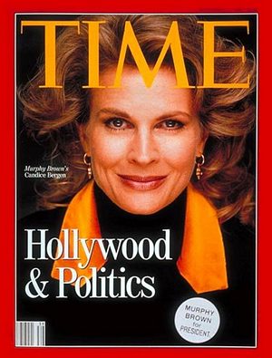 TIME920921.jpg 9/21/1992 Hollwood & Politics ( Candice Bergen ) - Image 1