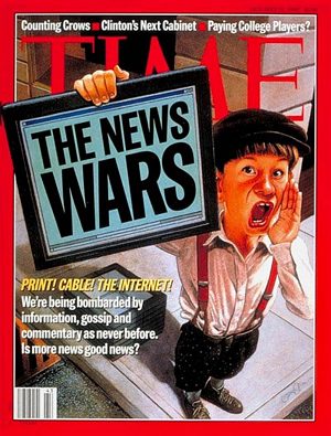 TIME961021.jpg 10/21/1996 The News War - Image 1