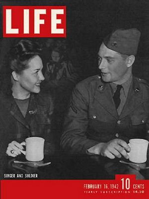 2/16/1942 USO singer & solider