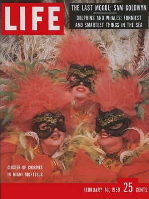 cv021659.jpg 2/16/1959 Miami show girls - Image 1