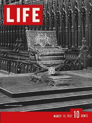 3/15/1937 Coronation throne