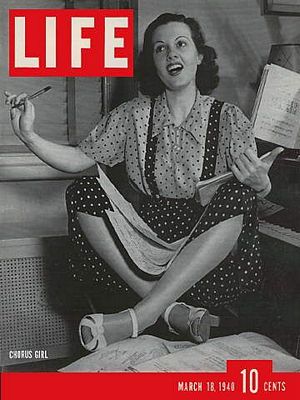 3/18/1940 Chorus girl