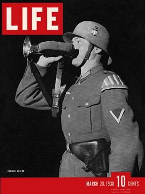 cv032838.jpg 3/28/1938 German bugler - Image 1