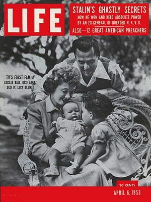 cv040653.jpg 4/6/1953 Lucy, Desi & kids - Image 1