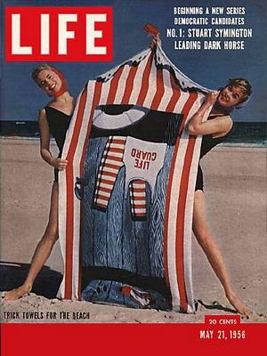 5/21/1956 Tricky beach towels