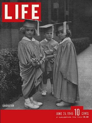 6/25/1945 Kindergarten ends