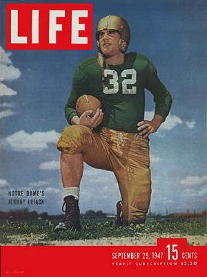 9/29/1947 Notre Dame''s Lujack