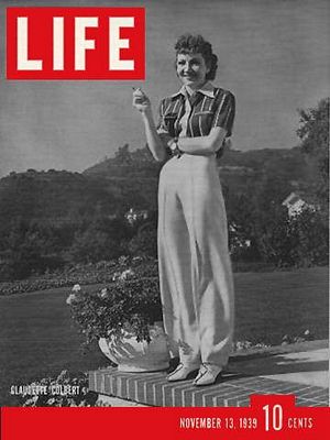 11/13/1939 Claudette Colbert