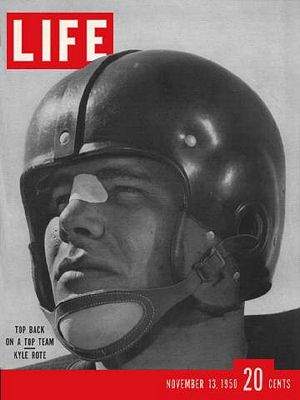 cv111350.jpg 11/13/1950 SMU''s Kyle Rote - Image 1